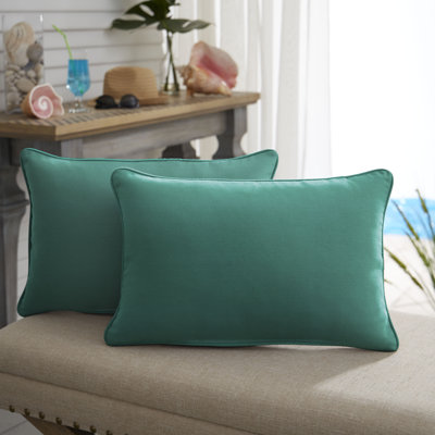 Sunbrella Teal Throw Pillows You ll Love Wayfair Canada